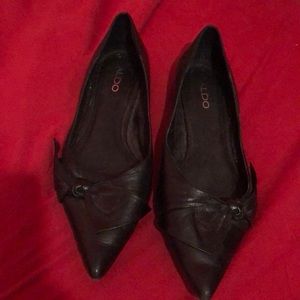 Black Aldo flats